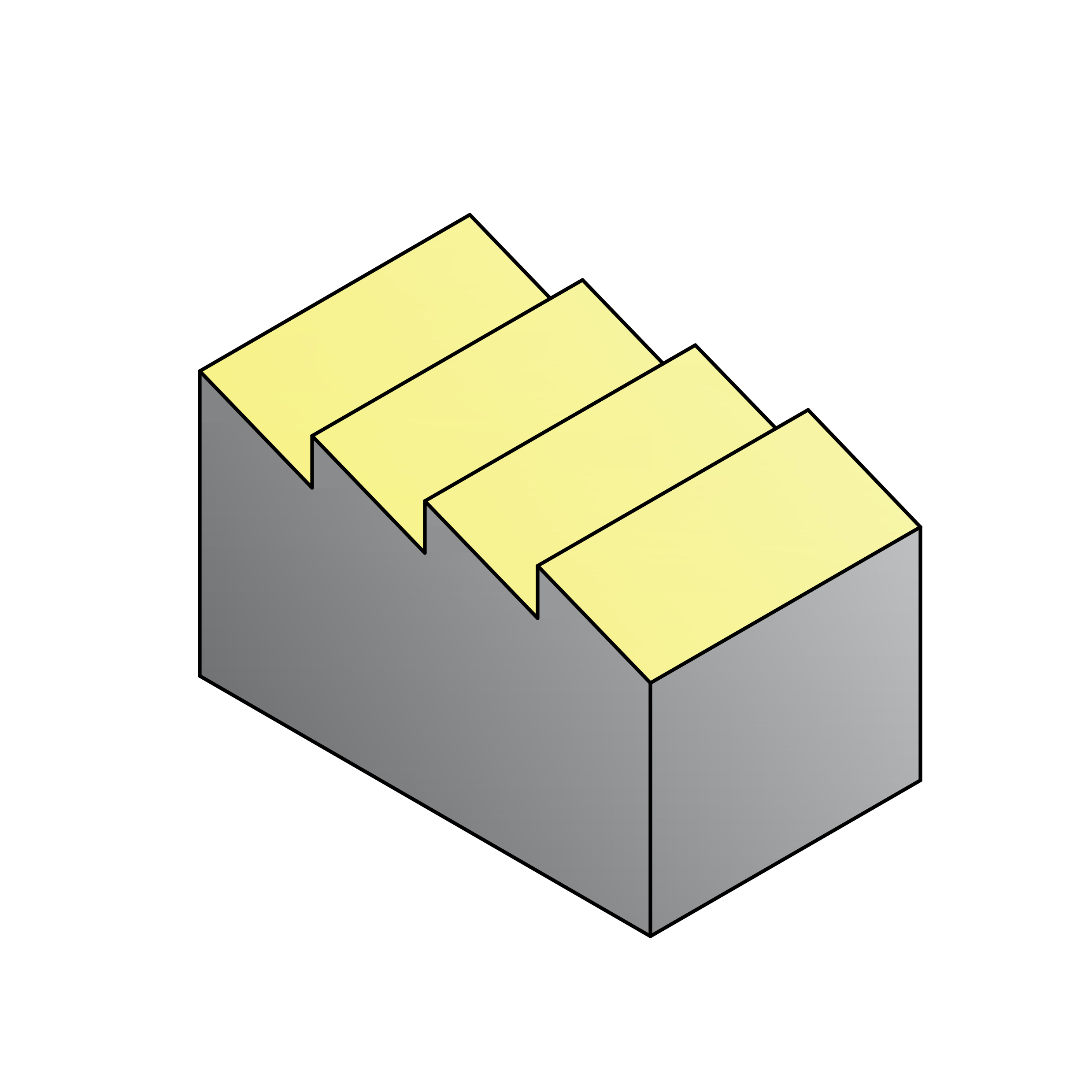 多跨單邊單斜屋頂